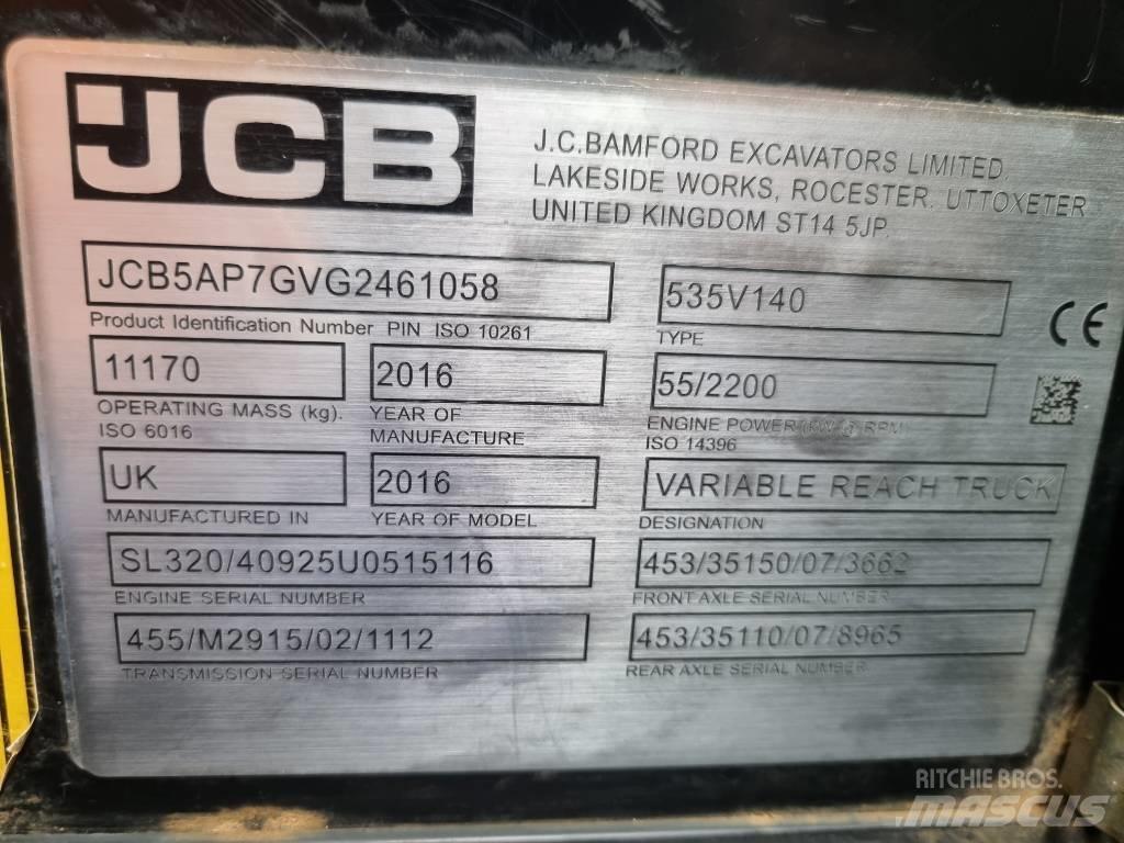 JCB 535-140 Hiviz Teleskopski viličarji