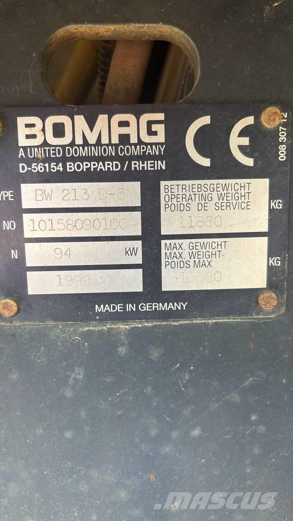 Bomag BW 213 D-3 Enojni valjarji