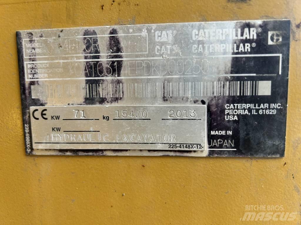 CAT 314 E LCR Bagri goseničarji