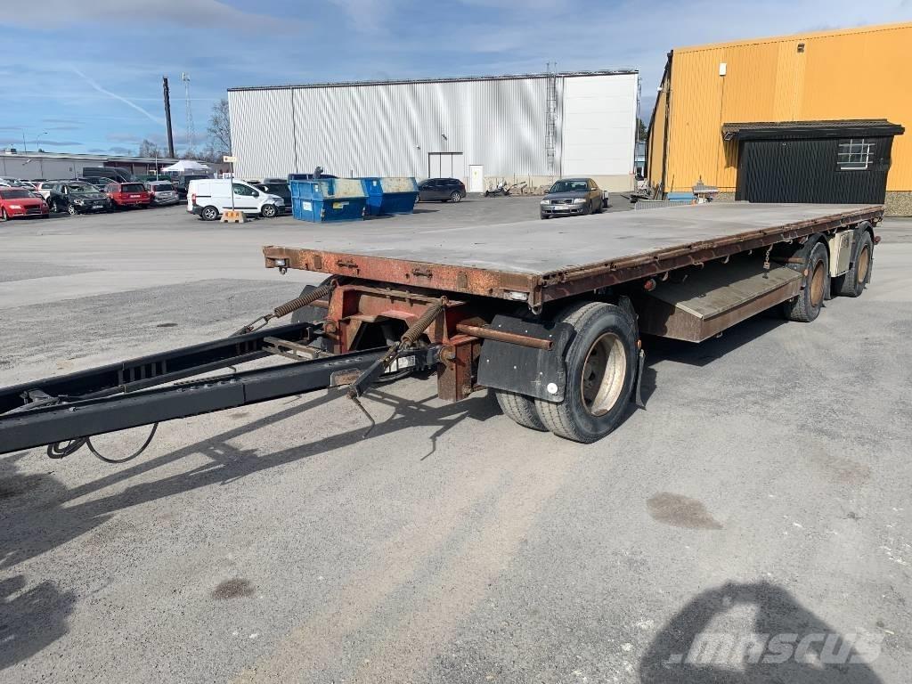 ORY 3 axlad flakvagn Plato/keson prikolice