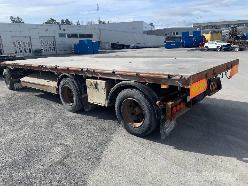 ORY 3 axlad flakvagn Plato/keson prikolice