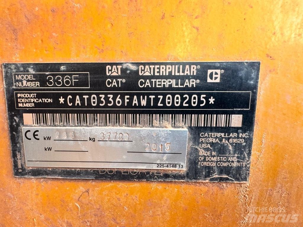 CAT 336 F L Bagri goseničarji