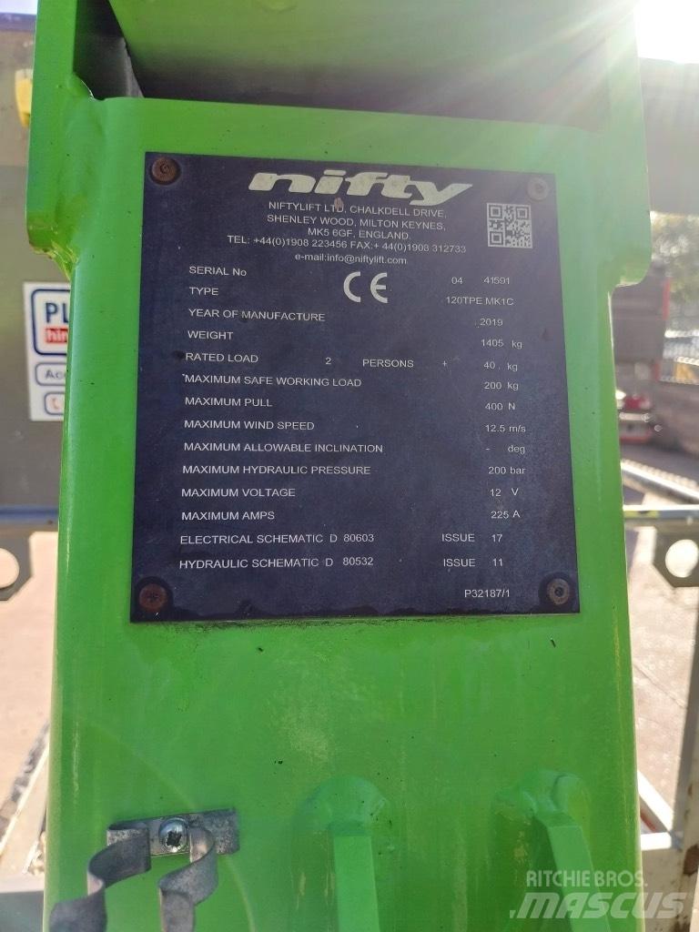 Niftylift 120TPE Vlečne dvižne ploščadi