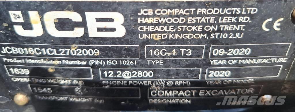 JCB 16 C-1 Mini bagri <7t