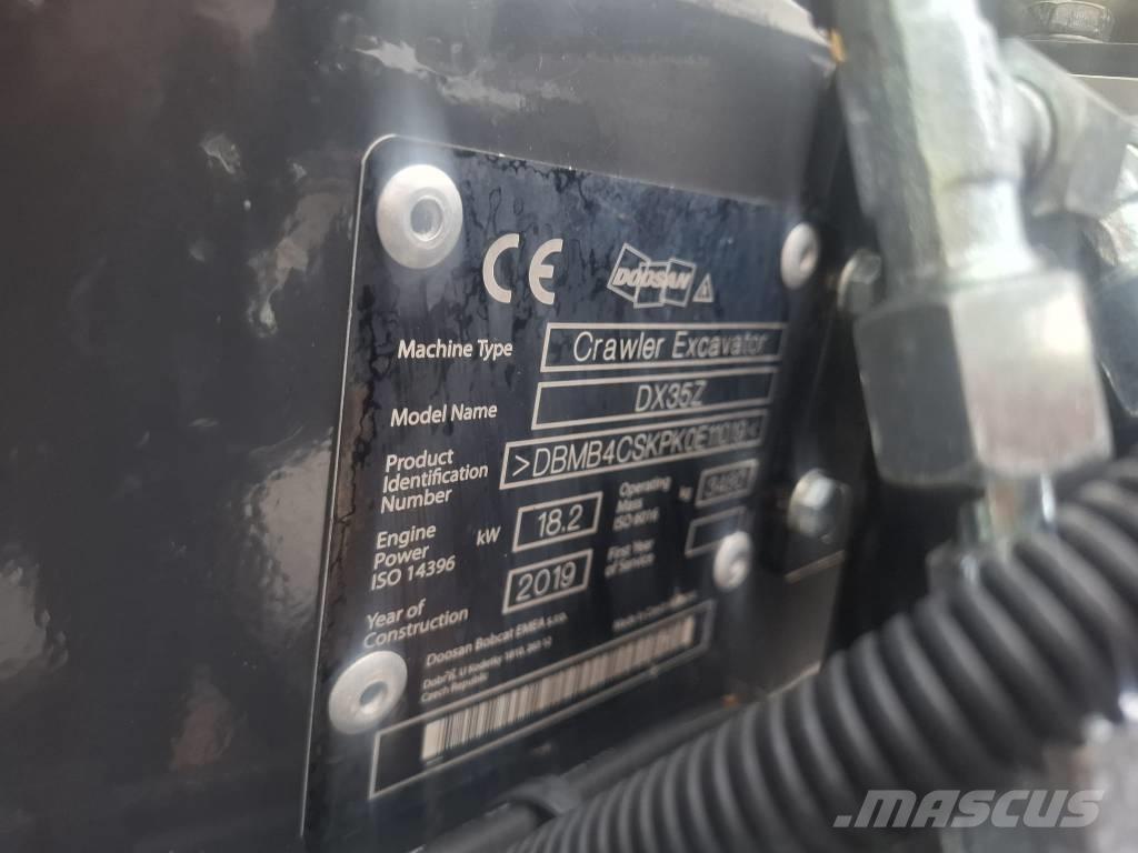 Doosan DX 35 Z Mini bagri <7t