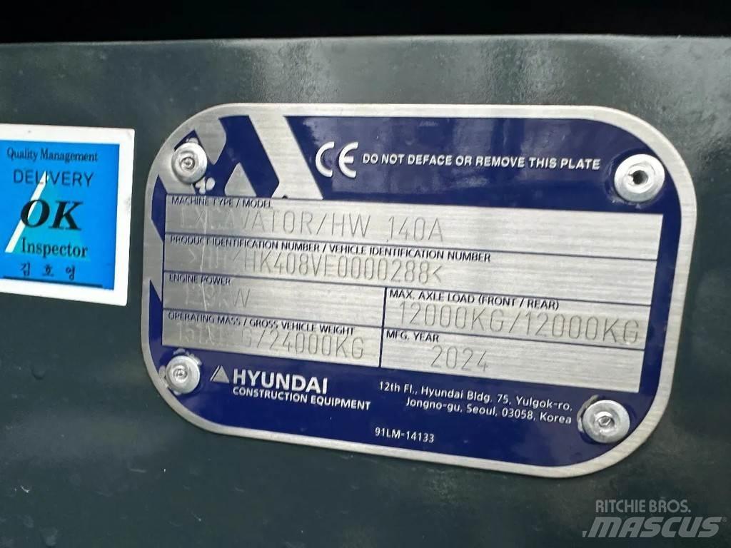 Hyundai HW140A Bagri na kolesih
