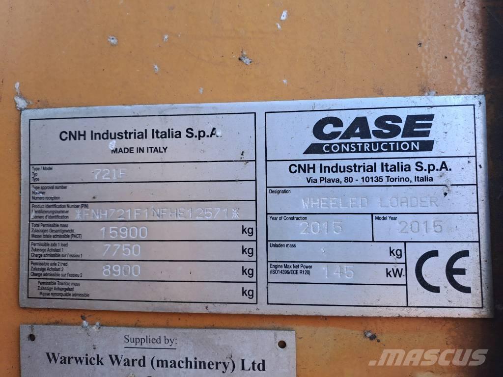 CASE 721 F XR Kolesni nakladalci