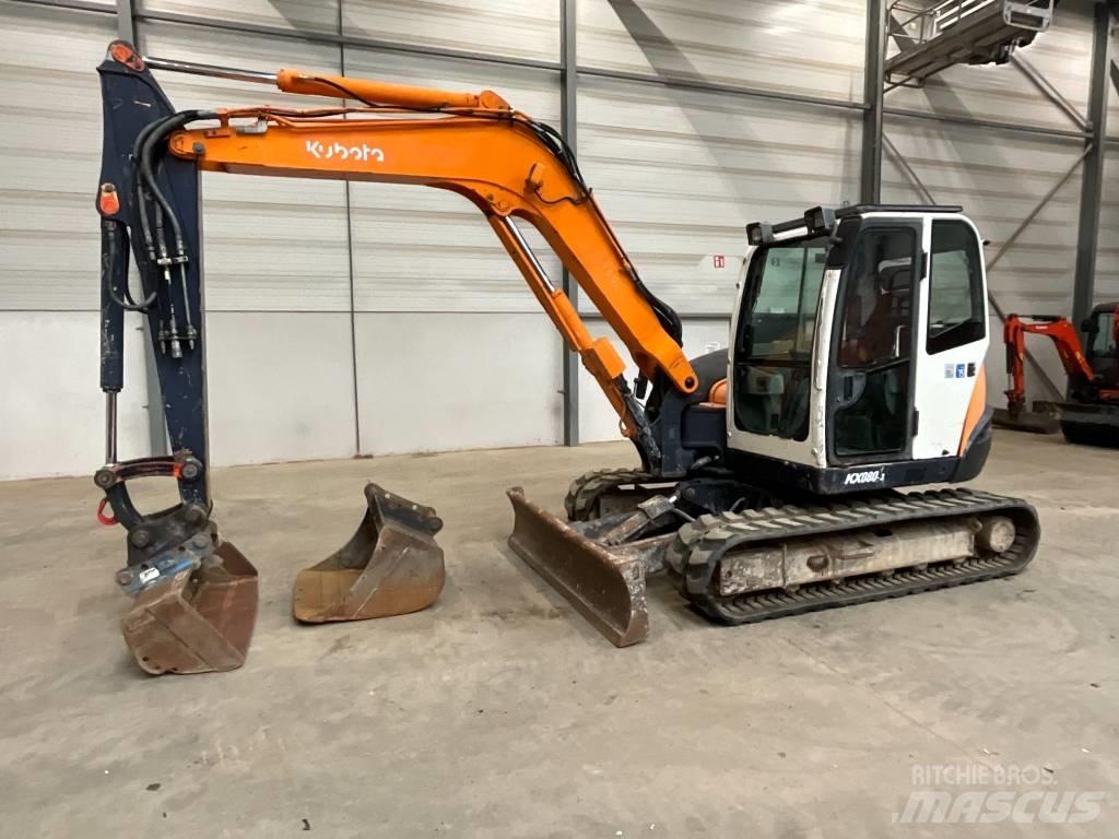Kubota KX 080-3 Midi bagri 7t – 12t
