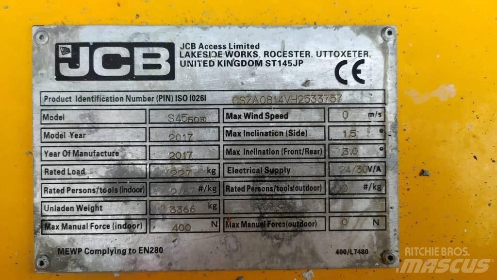 JCB S4550E Škarjaste dvižne ploščadi