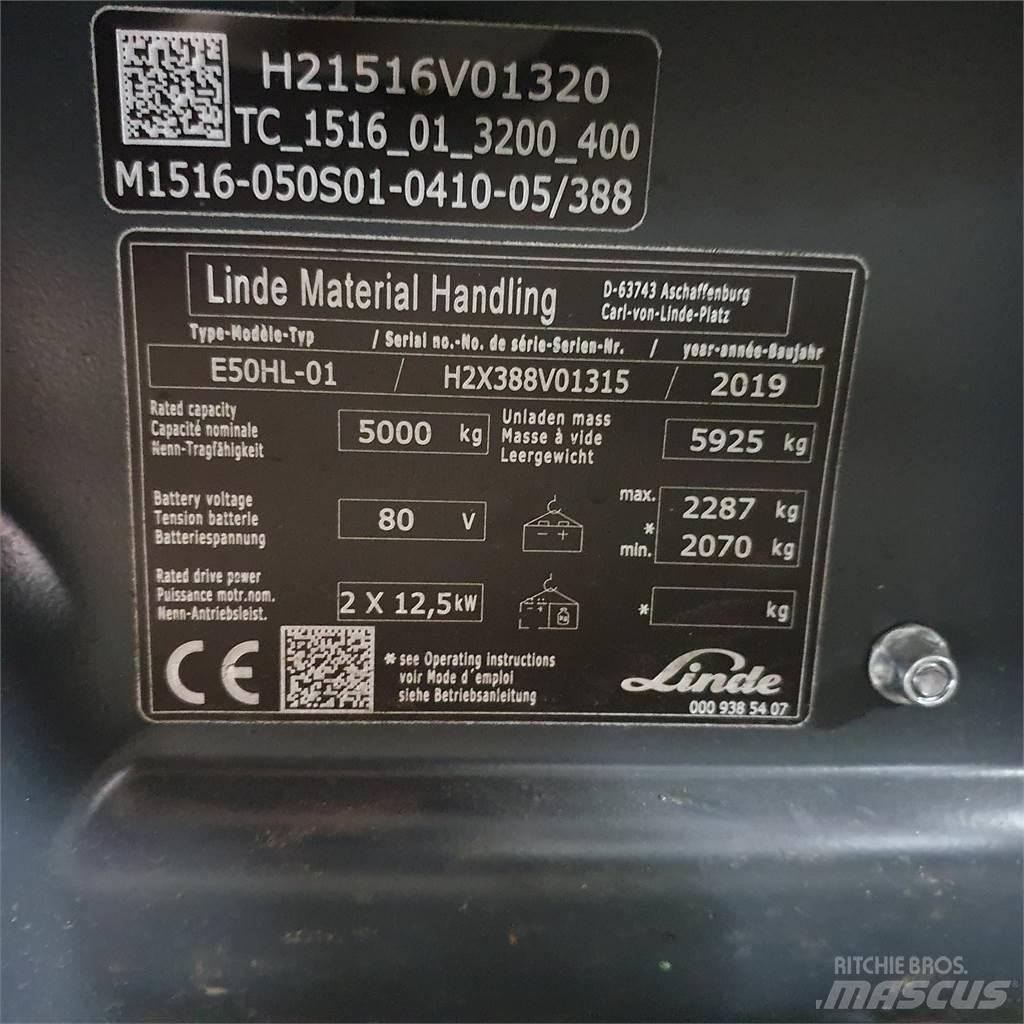 Linde E50HL Električni viličarji
