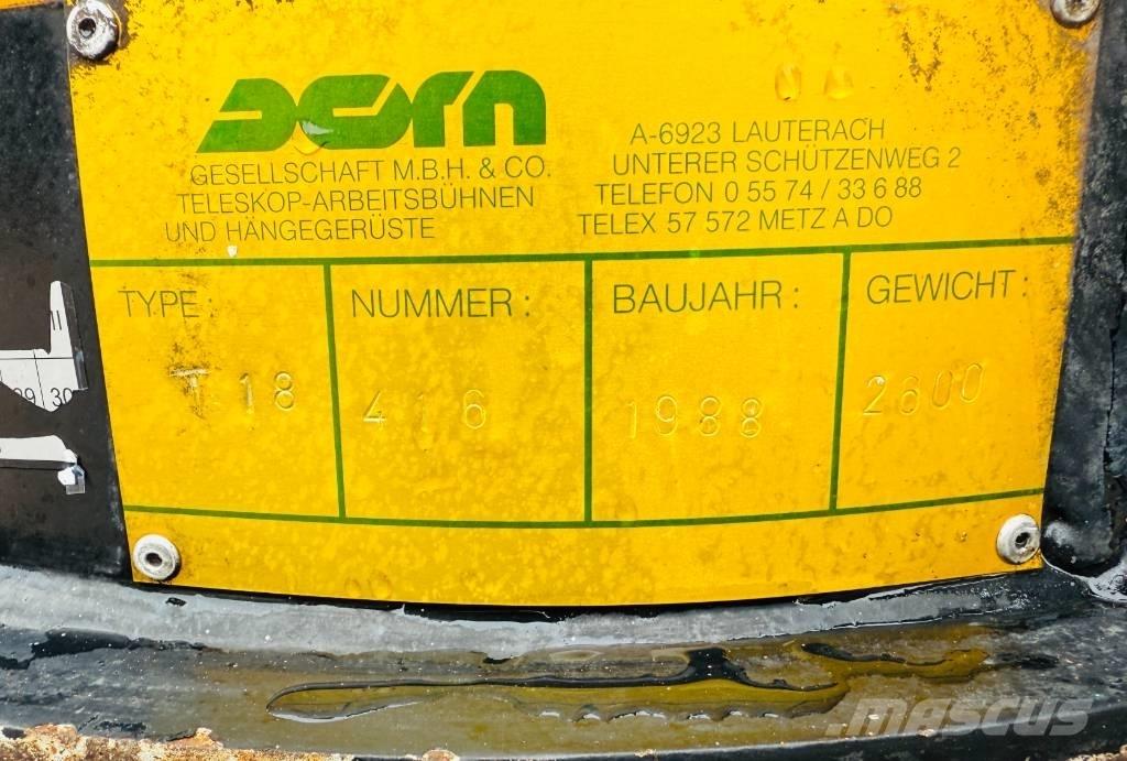 Dorn T18 Zglobne dvižne ploščadi