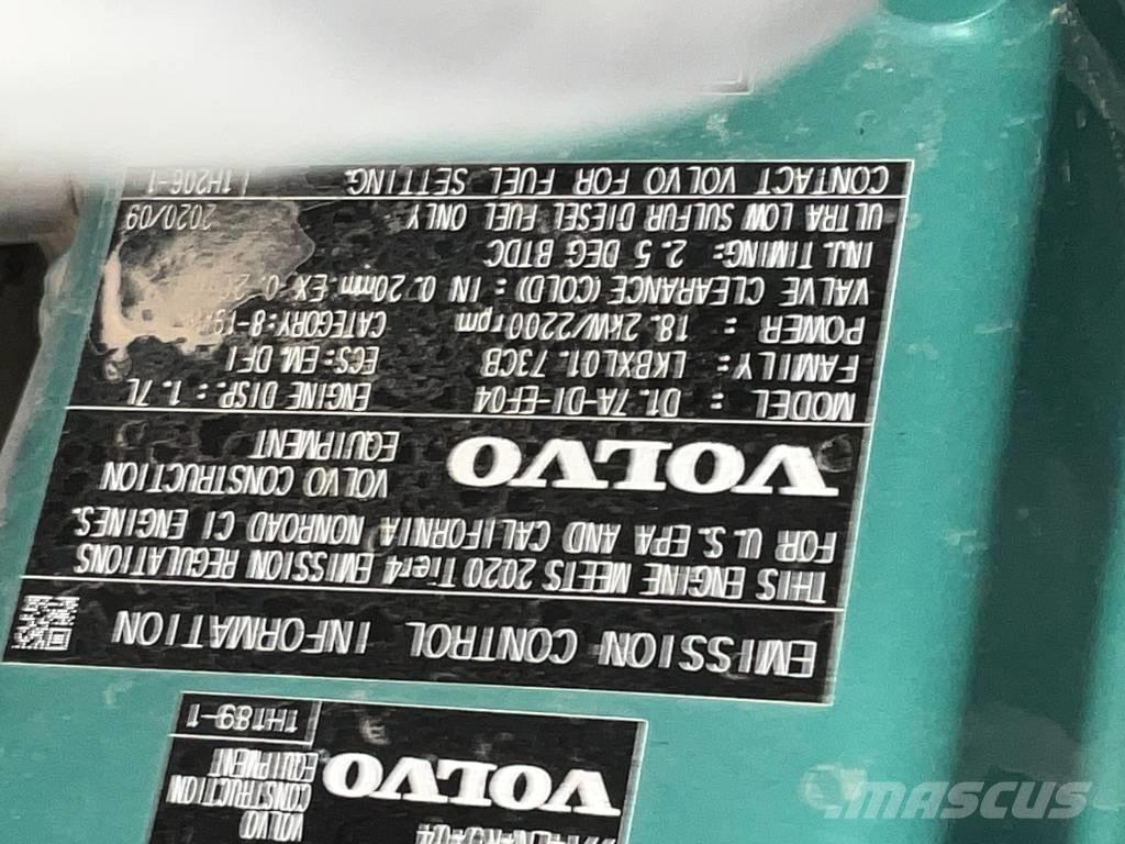 Volvo ECR 35 D Mini bagri <7t