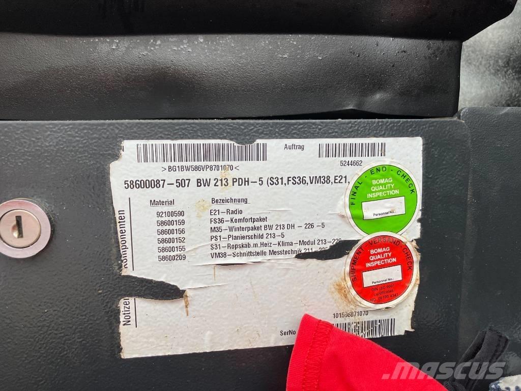 Bomag BW 213 PDH-5 Kompaktorji tal