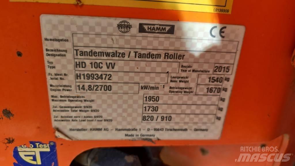 Hamm HD 10 C VV Dvojni valjarji