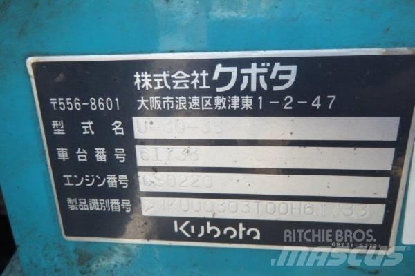 Kubota U-30-3S Mini bagri <7t