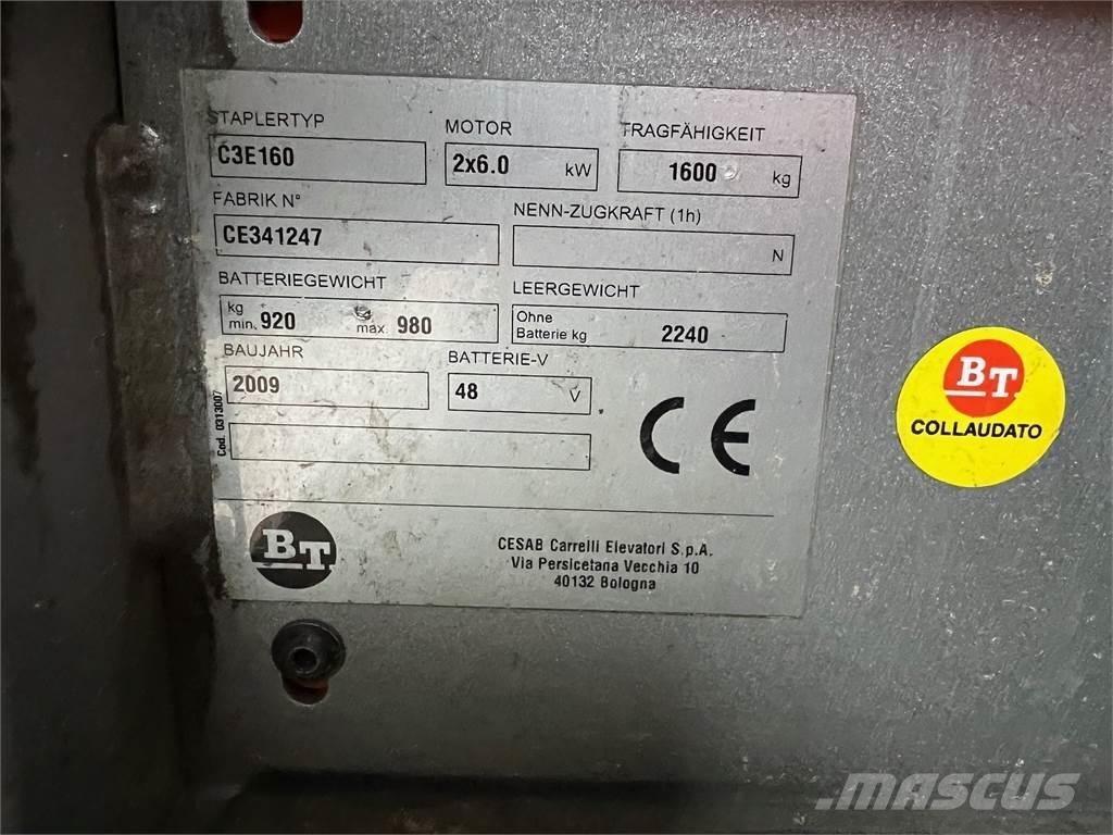 BT C3E160 Električni viličarji