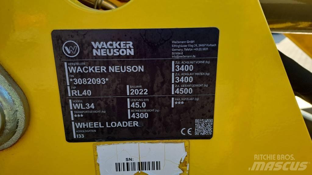 Wacker Neuson WL34 Kolesni nakladalci
