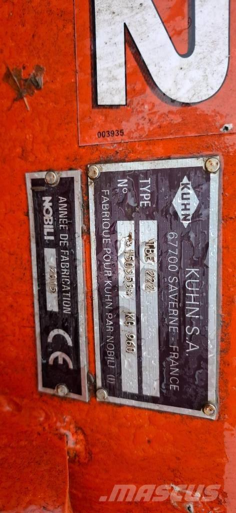 Kuhn TBE 222 Kosilnice za pašnike