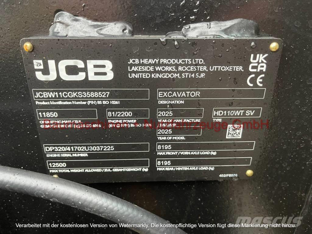 JCB Hydradig 110W Bagri na kolesih