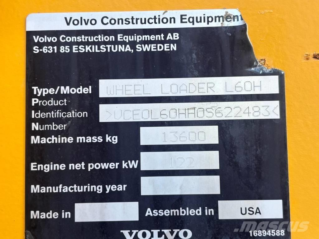 Volvo L60H Kolesni nakladalci