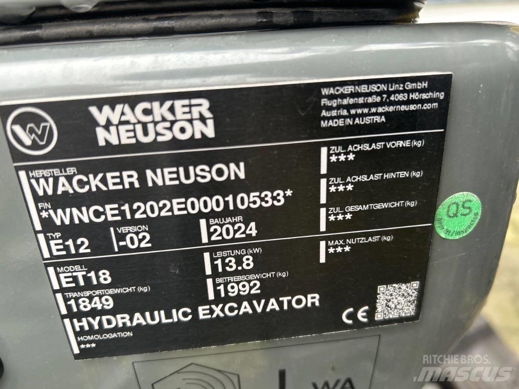 Wacker Neuson ET18 Bagri goseničarji
