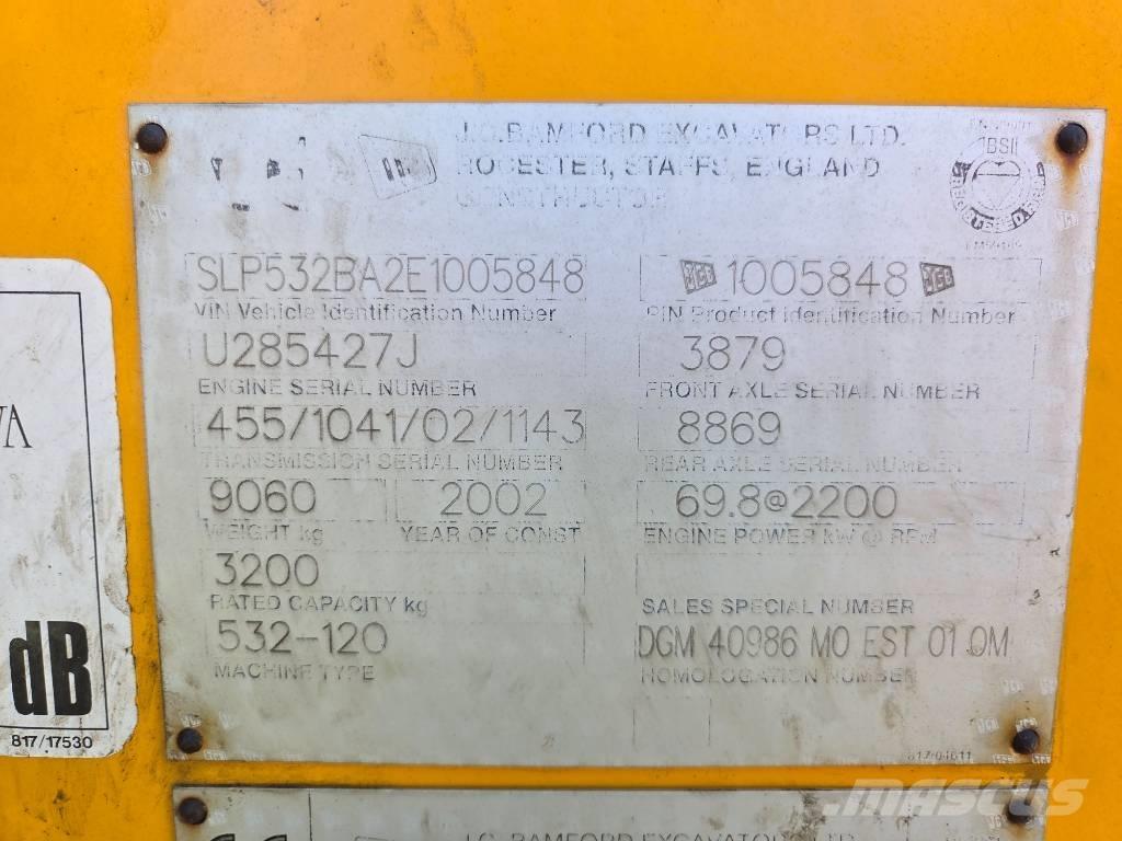 JCB 532-120 Teleskopski viličarji