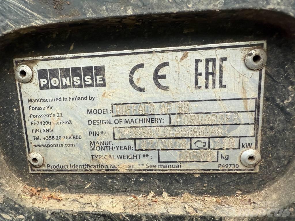 Ponsse BUFFALO AF 8W Forwarderji