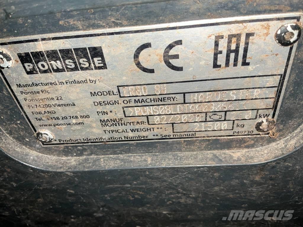 Ponsse ERGO 8W Harvesterji
