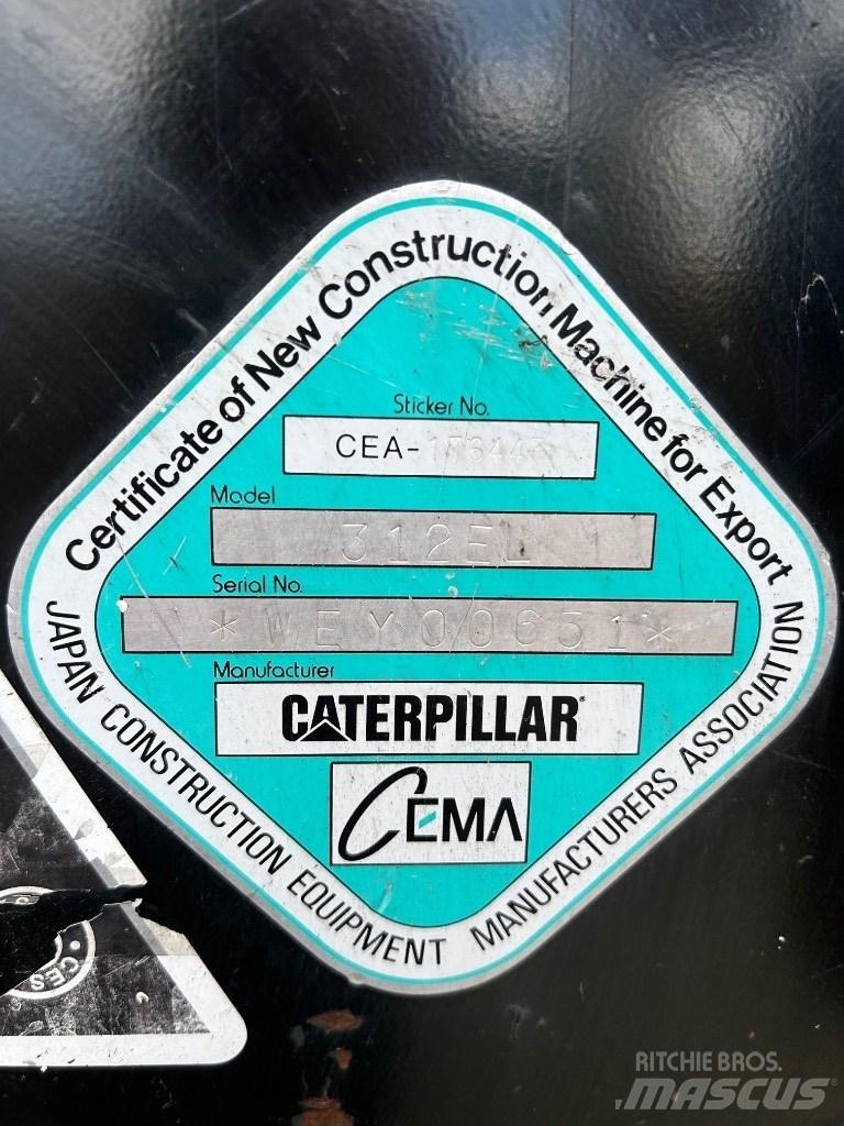CAT 312 E Bagri goseničarji