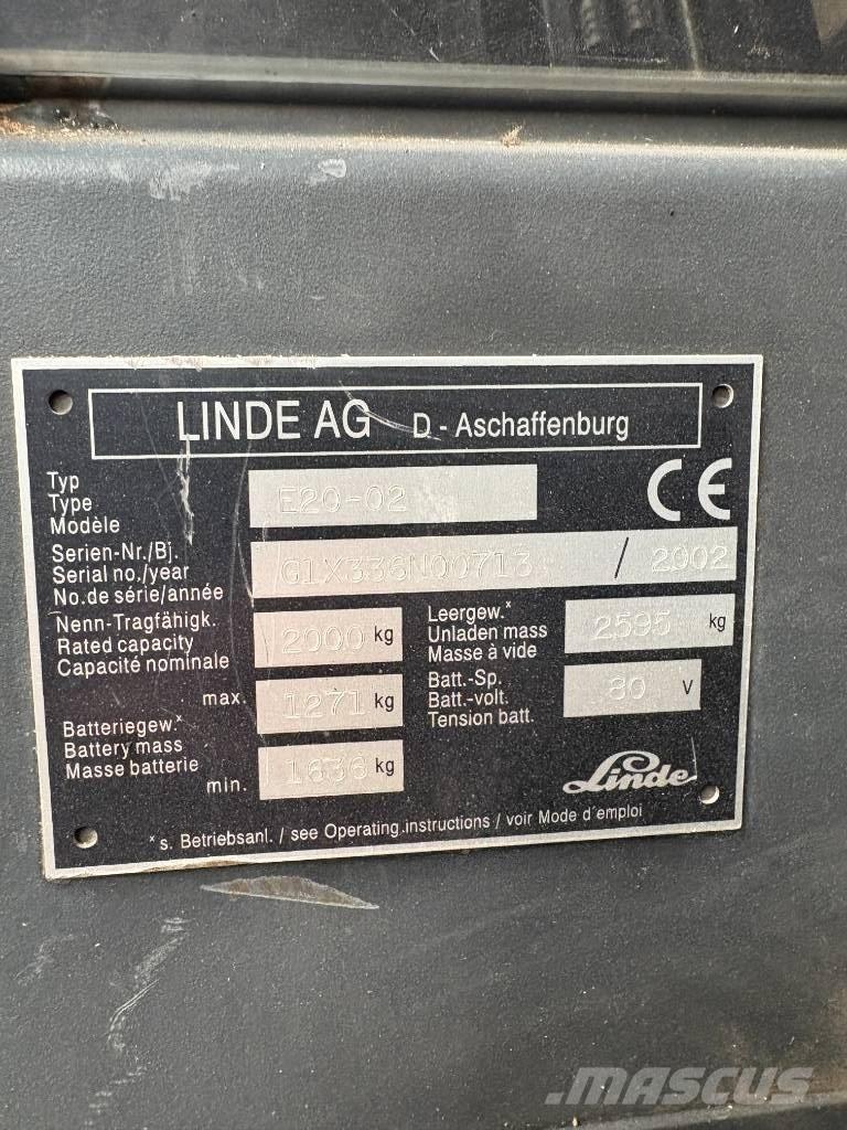 Linde E 20 P-02 Električni viličarji