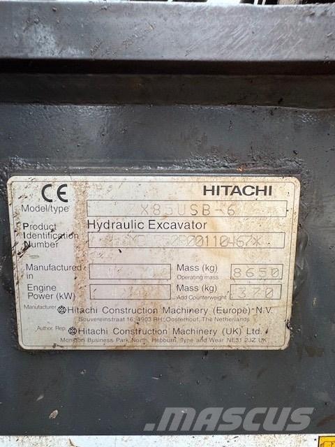 Hitachi ZX 85 USB-6 Midi bagri 7t – 12t