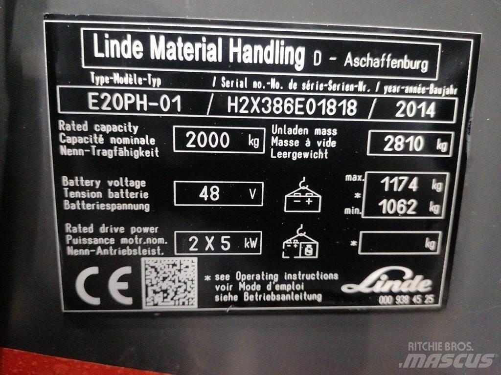 Linde E20PH-01 Električni viličarji