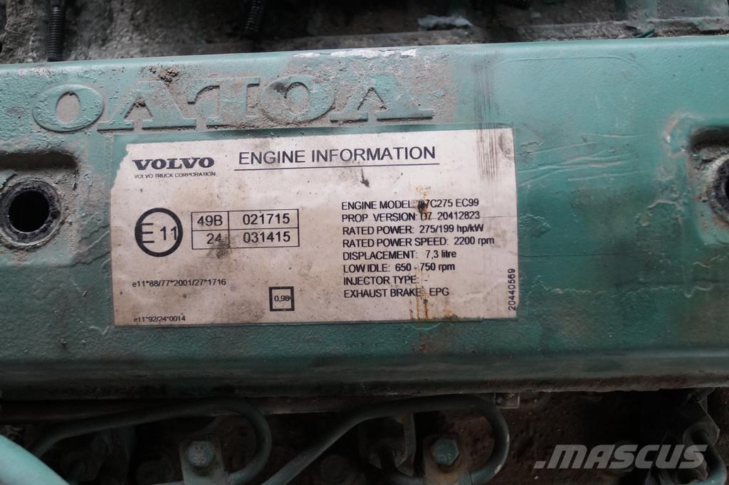 Volvo D7C 275 USED Motorji