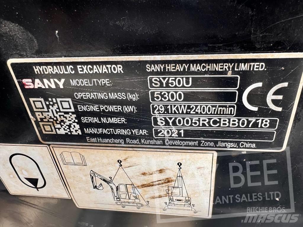 Sany SY 50 U Mini bagri <7t
