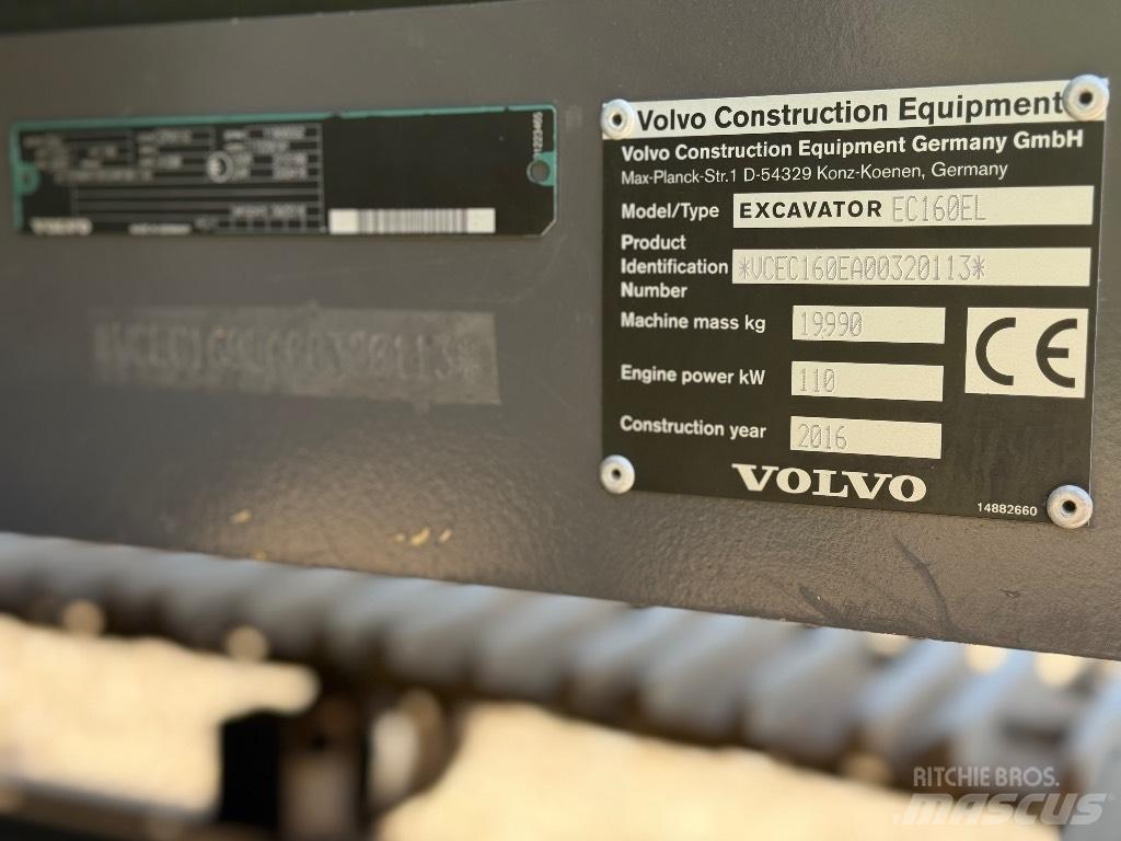 Volvo EC 160 EL Bagri goseničarji