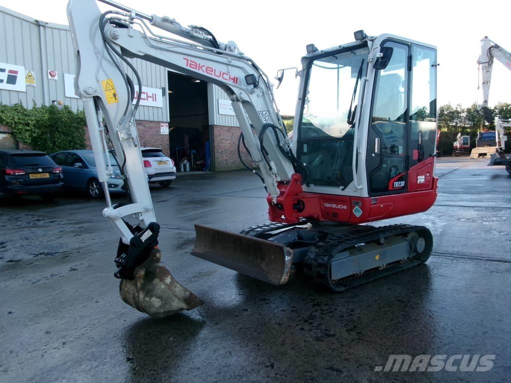 Takeuchi TB 230 Mini bagri <7t