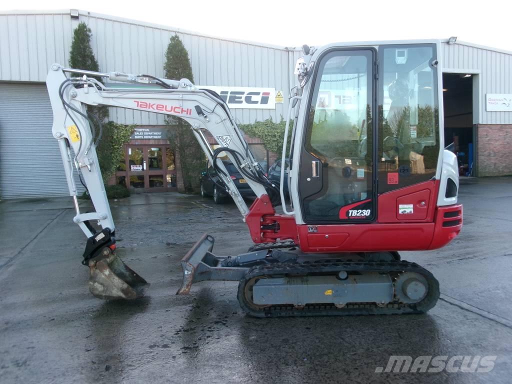 Takeuchi TB 230 Mini bagri <7t