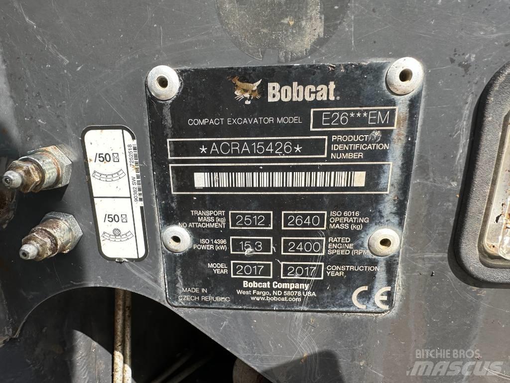 Bobcat E 26 Mini bagri <7t