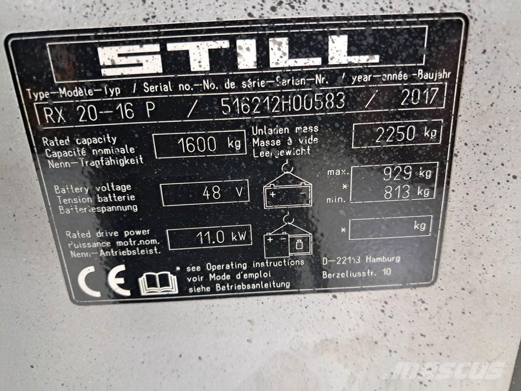 Still RX 20-16 P Električni viličarji