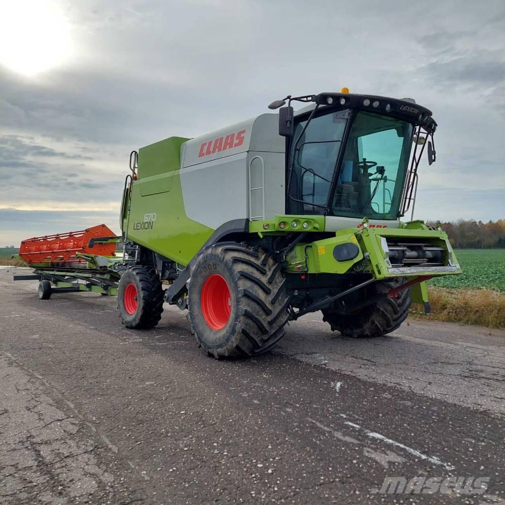 CLAAS Lexion 670 Kombajni
