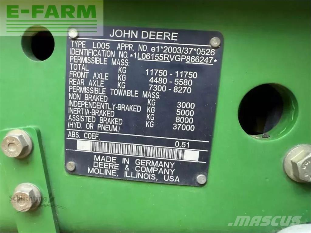 John Deere 6155r Traktorji