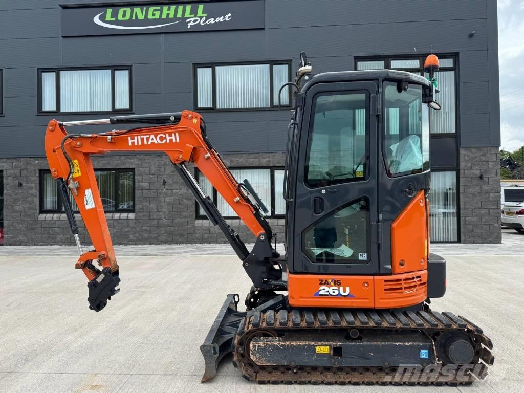 Hitachi ZX 26 U-6CLR Mini bagri <7t