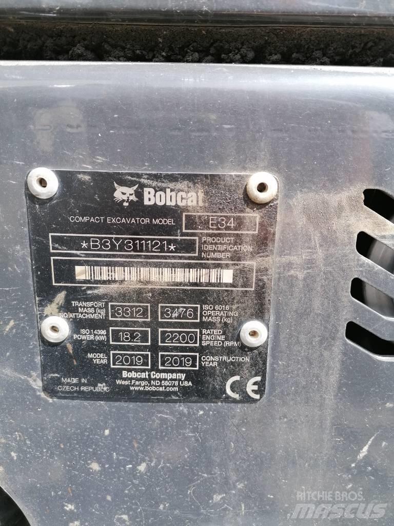 Bobcat E34 Mini bagri <7t