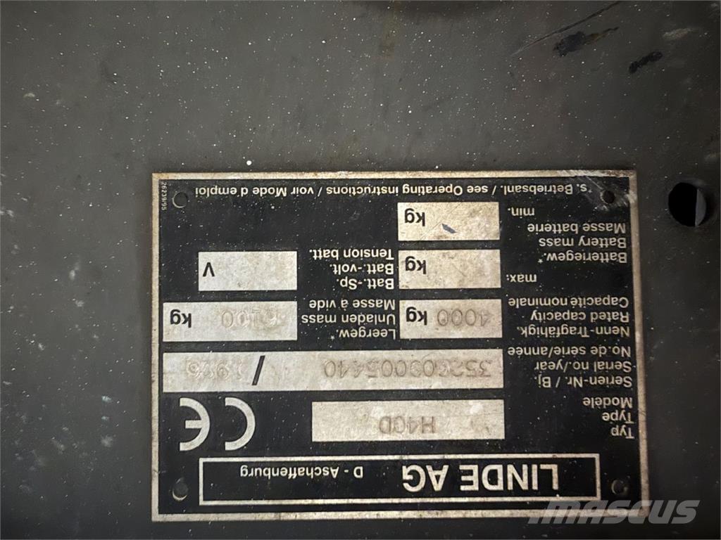 Linde H40D Dizelski viličarji