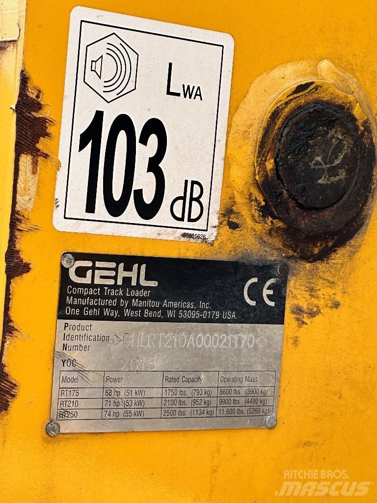 Gehl RT 210 Skid steer mini nakladalci