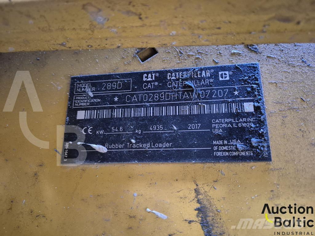 CAT 289 D Nakladalci goseničarji