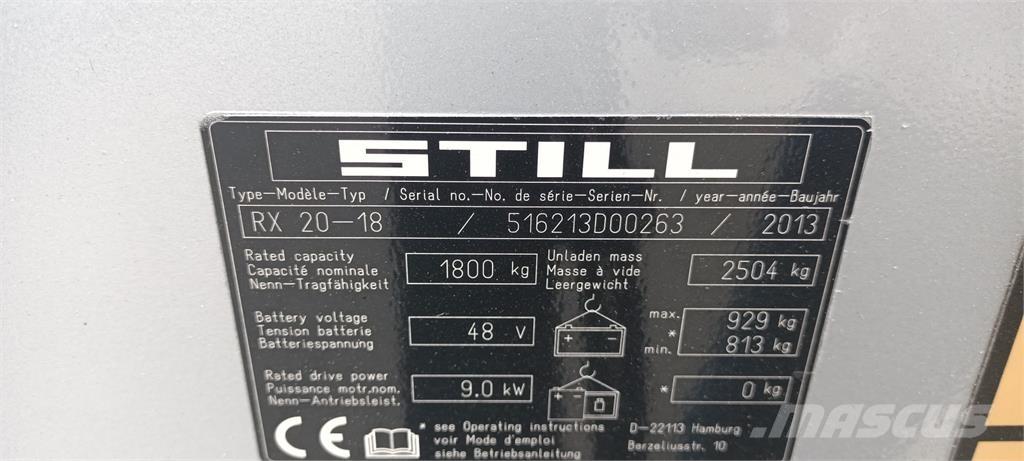 Still RX20-18 Električni viličarji