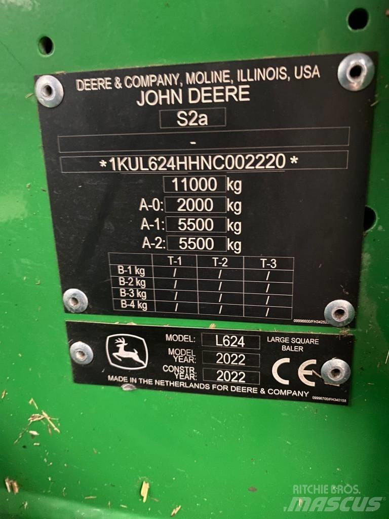 John Deere L624 Balirke (kvadratne bale)