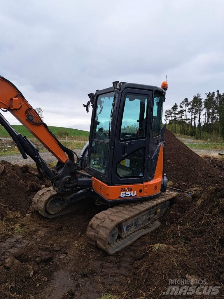 Hitachi ZX55US-6 CLR Mini bagri <7t