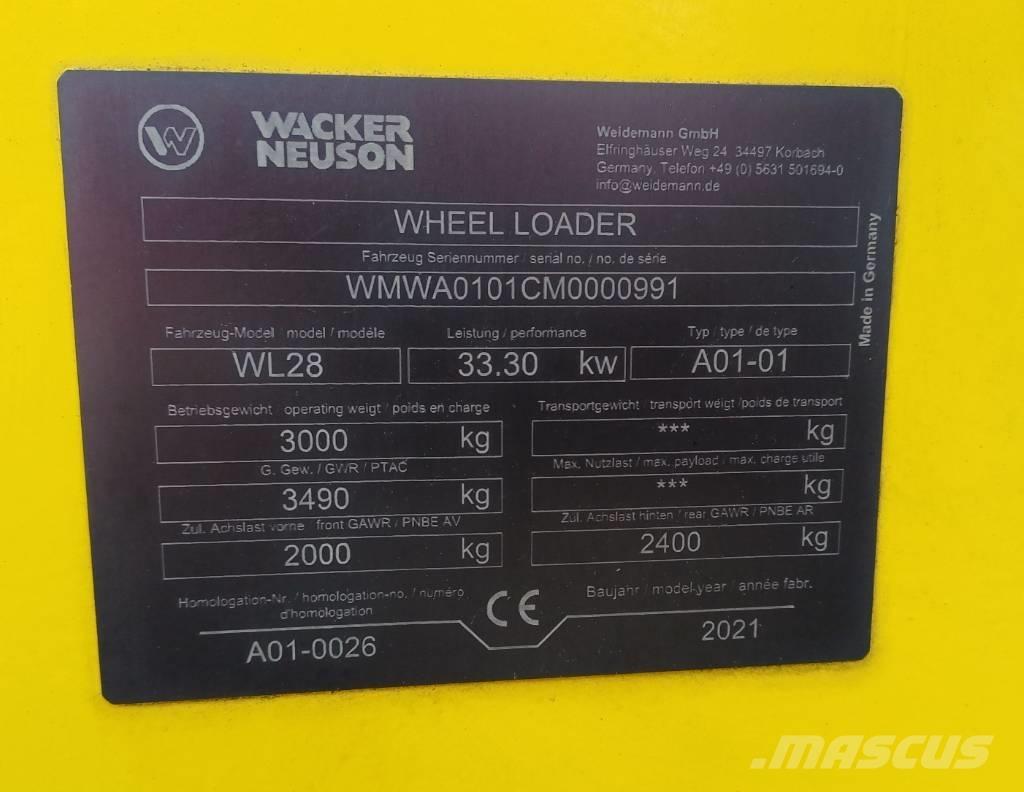 Wacker Neuson WL 28 Kolesni nakladalci